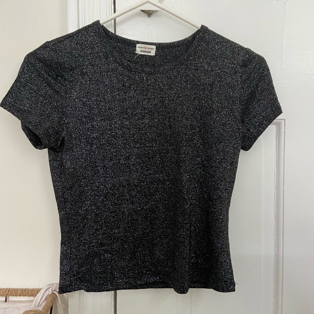 GARAGE Sparkle Sheer Tank